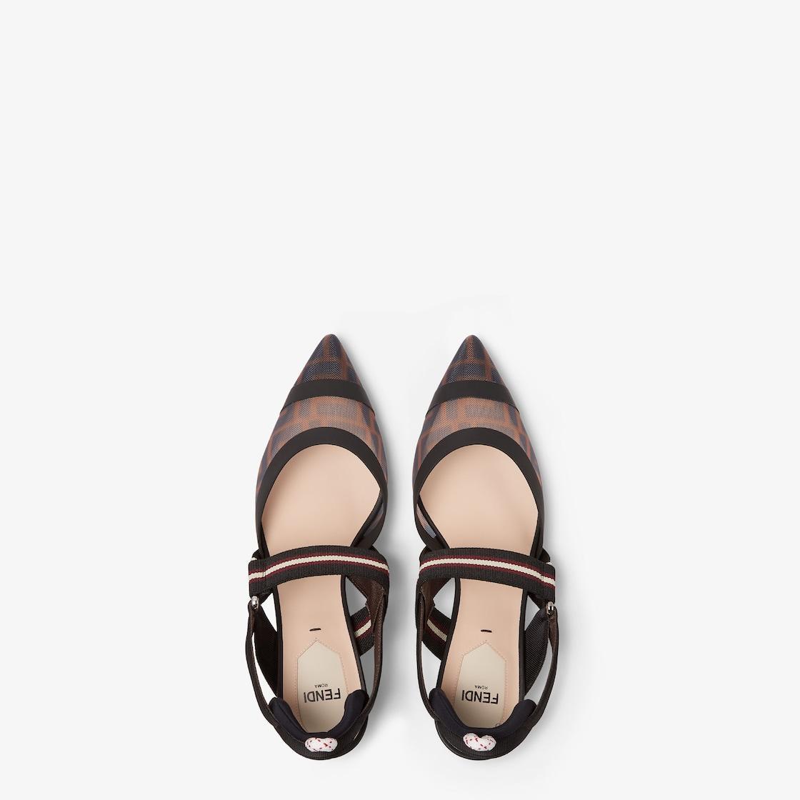 ColibrìMulticolor tech mesh medium-heel slingbacks Product Image
