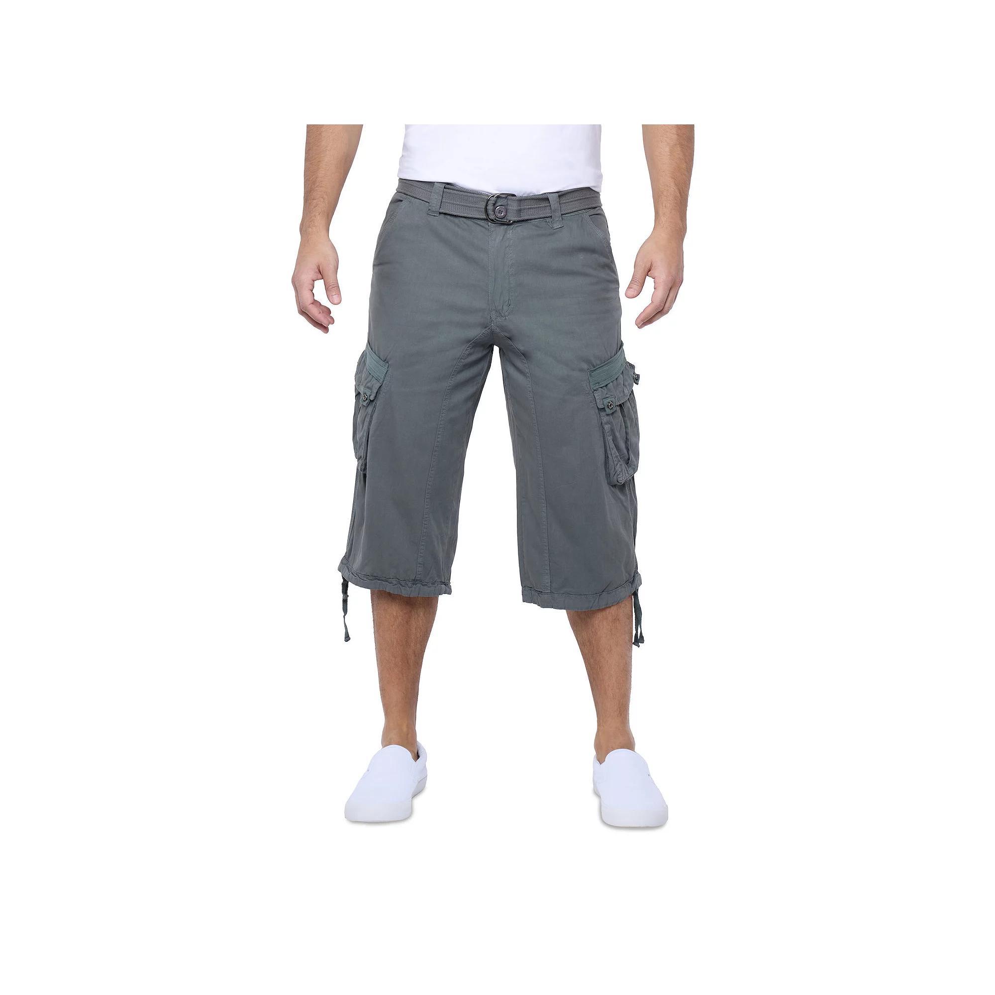Men's Xray Messenger Belted Cargo Shorts, Size: 40, Green Product Image