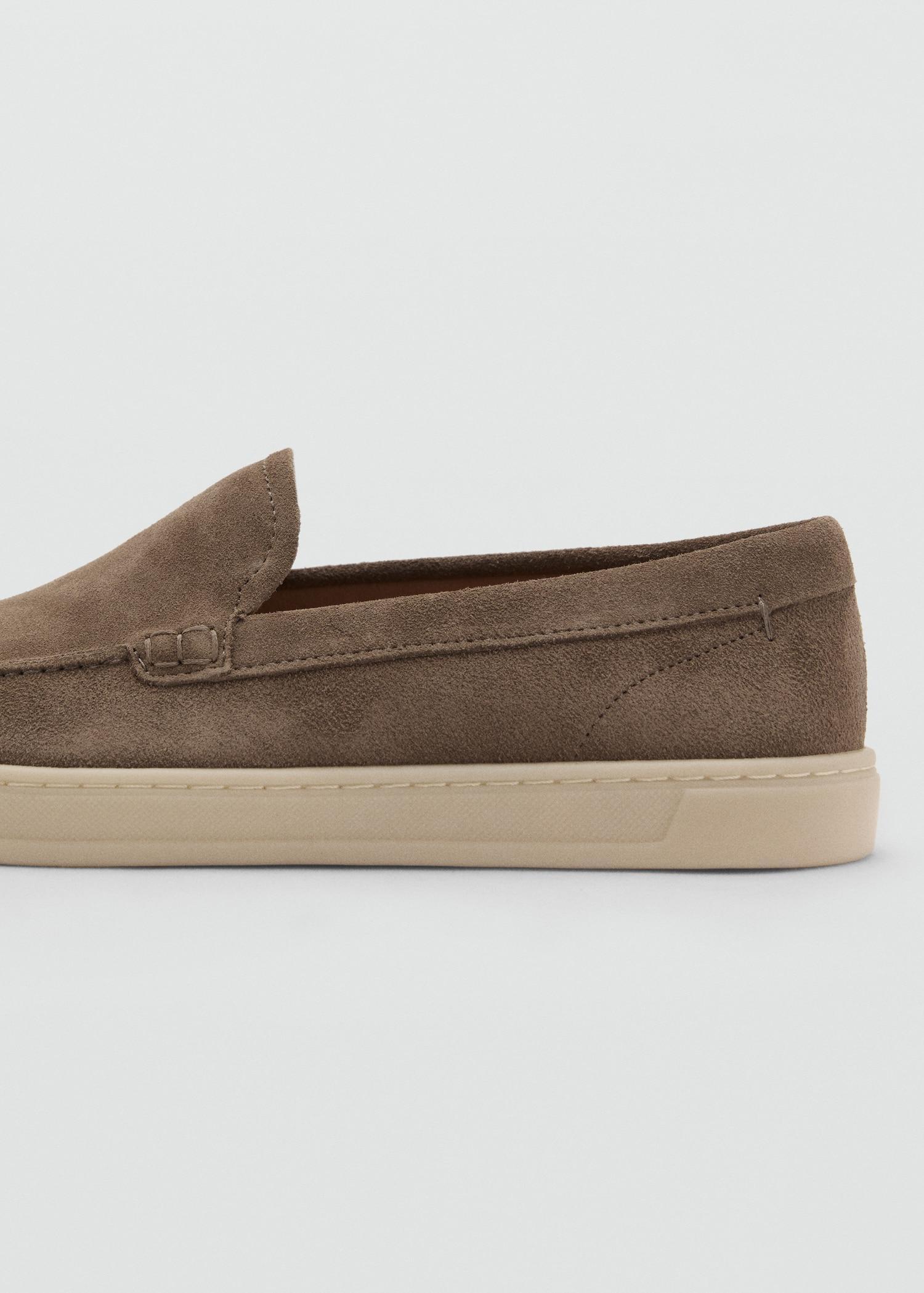 Split leather shoes - Men | MANGO USA Product Image