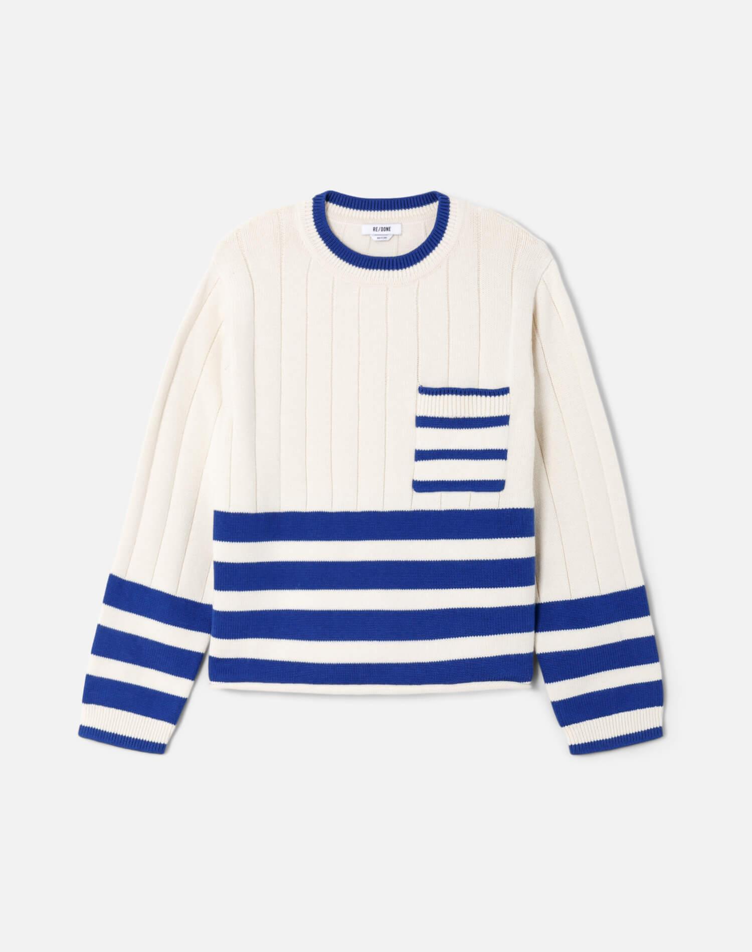 The Nash Crewneck - Ivory Combo Female Product Image