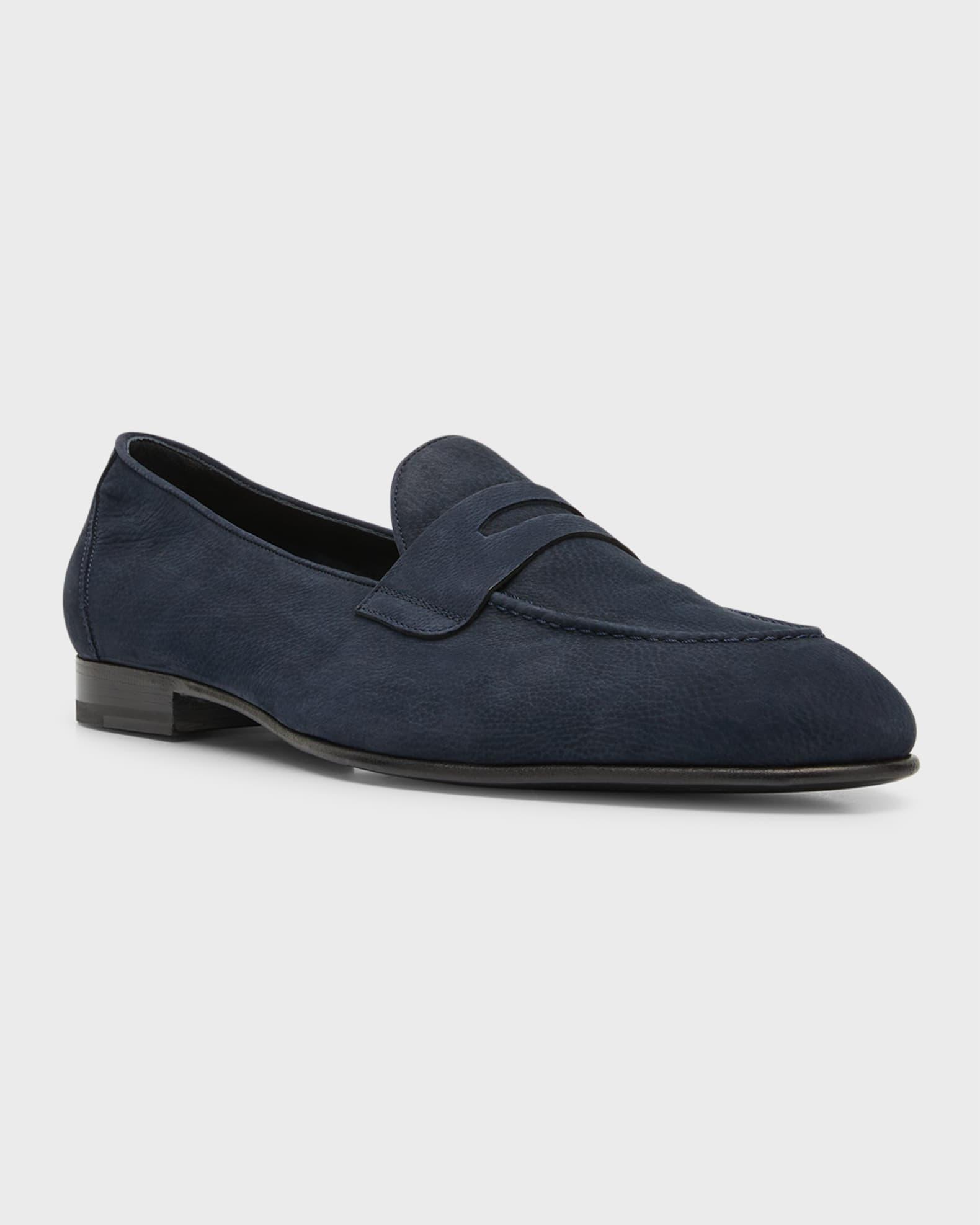 Men's Leather Penny Loafers Product Image