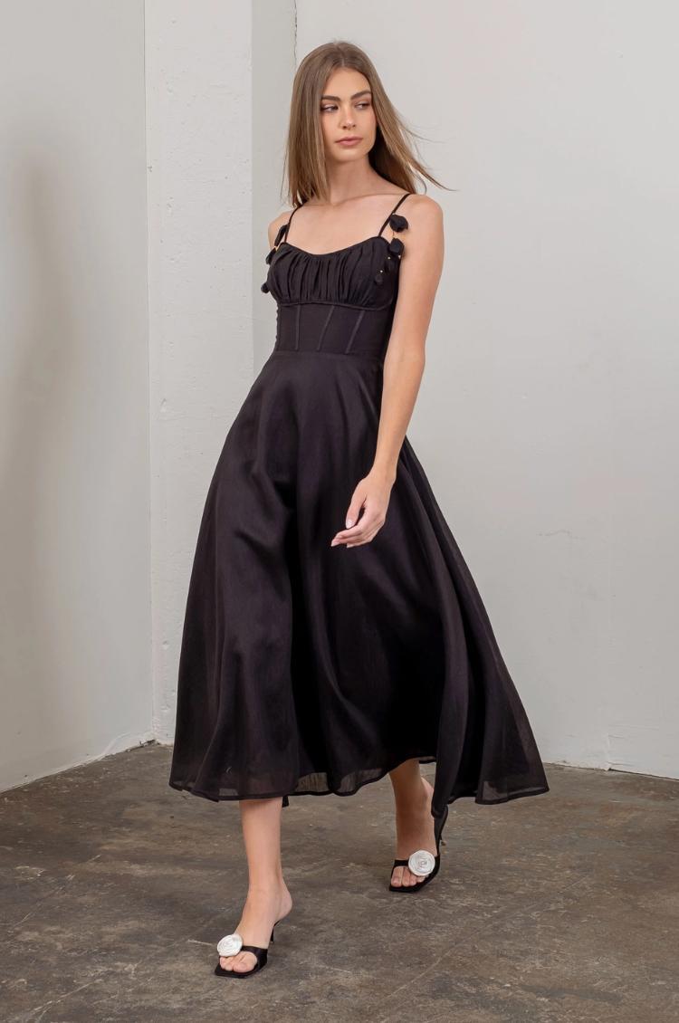 Bust Corset Midi Dress Product Image