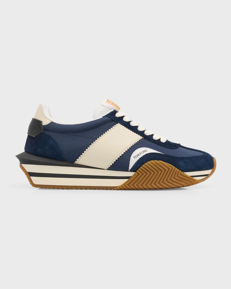 Mens Suede Running Sneakers Product Image