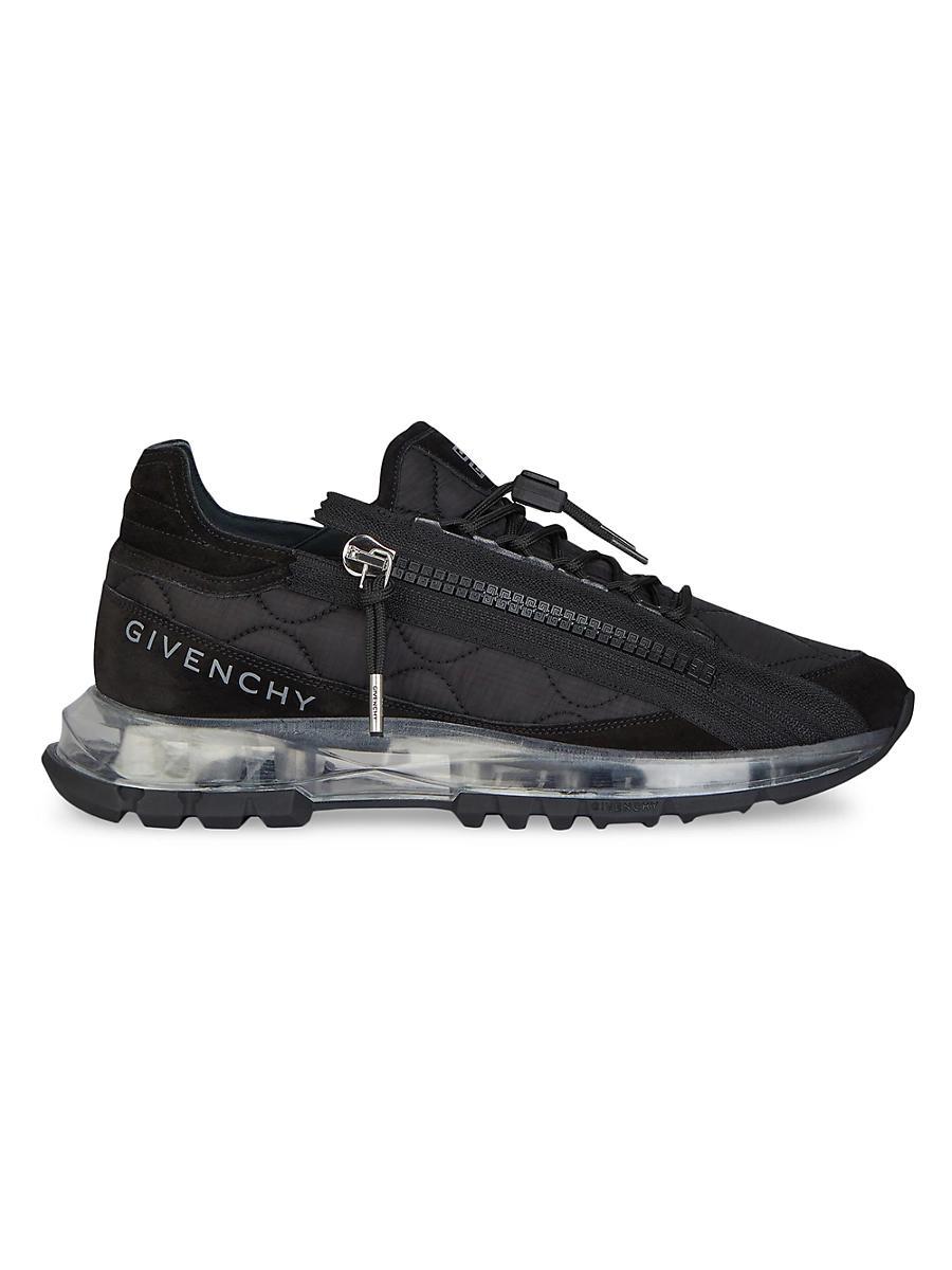 Mens Spectre Runner Sneakers in Quilted Fabric and Suede Product Image