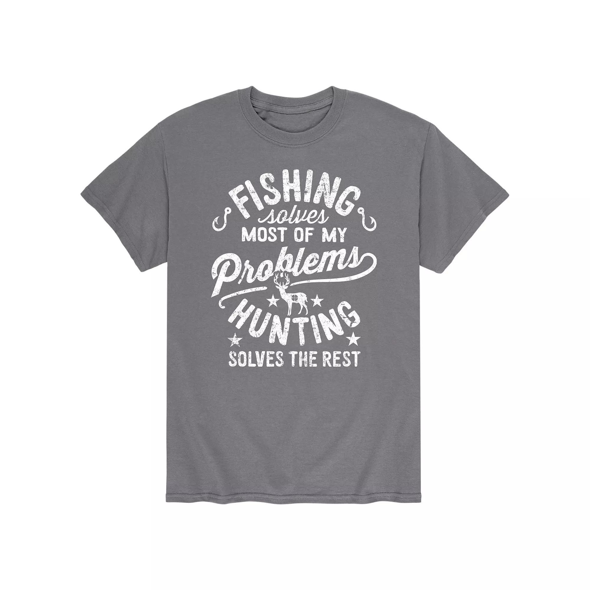 Mens Fishing Solves My Problems Tee Product Image