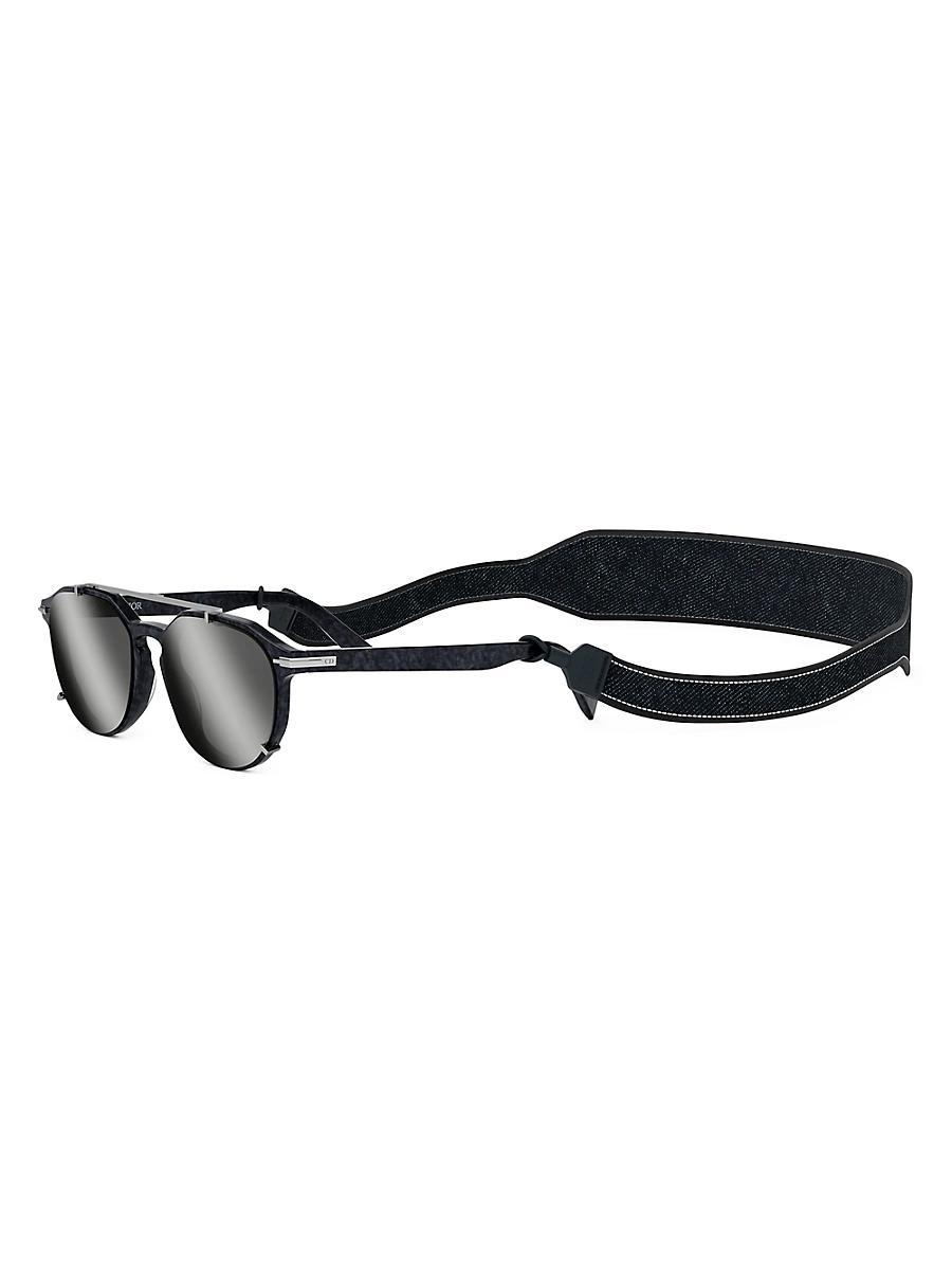 Mens DiorBlackSuit RI 56MM Round Sunglasses Product Image