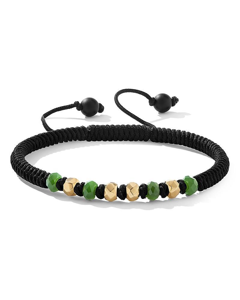 David Yurman Fortune Woven Bracelet with Nephrite Jade, Black Onyx and 18K Yellow Gold Product Image