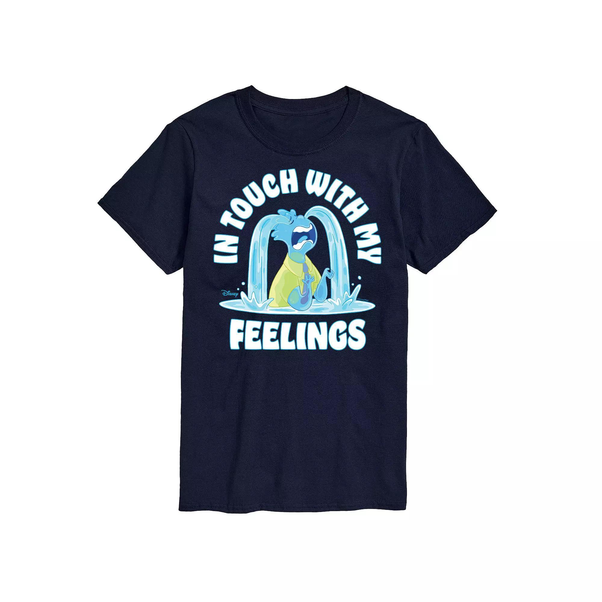 Disneys Elemental Big & Tall Feelings Graphic Tee, Mens Blue Product Image