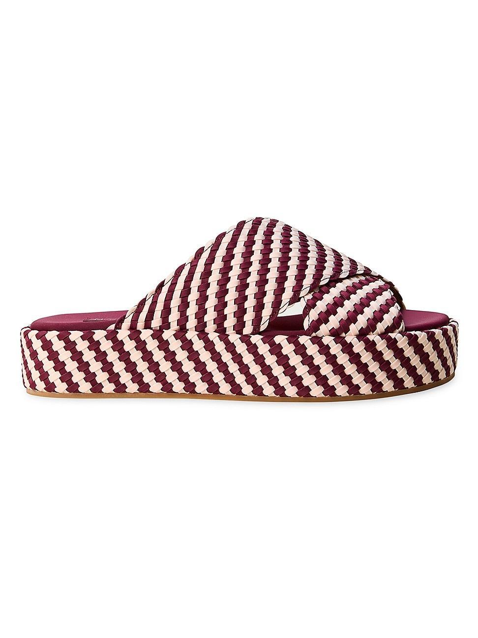 Womens Laguna Platform Striped Sandals Product Image
