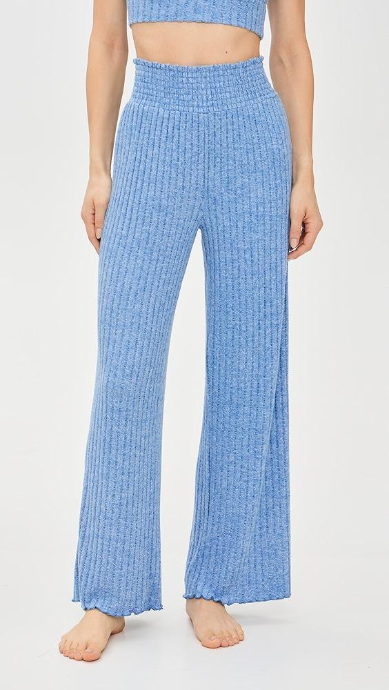 Z Supply Dawn Smocked Mini Rib Pants | Shopbop Product Image