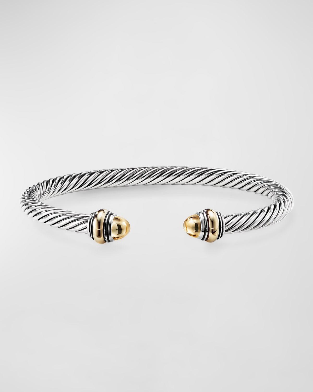 David Yurman Cable Classics Bracelet with Blue Topaz and Gold Product Image