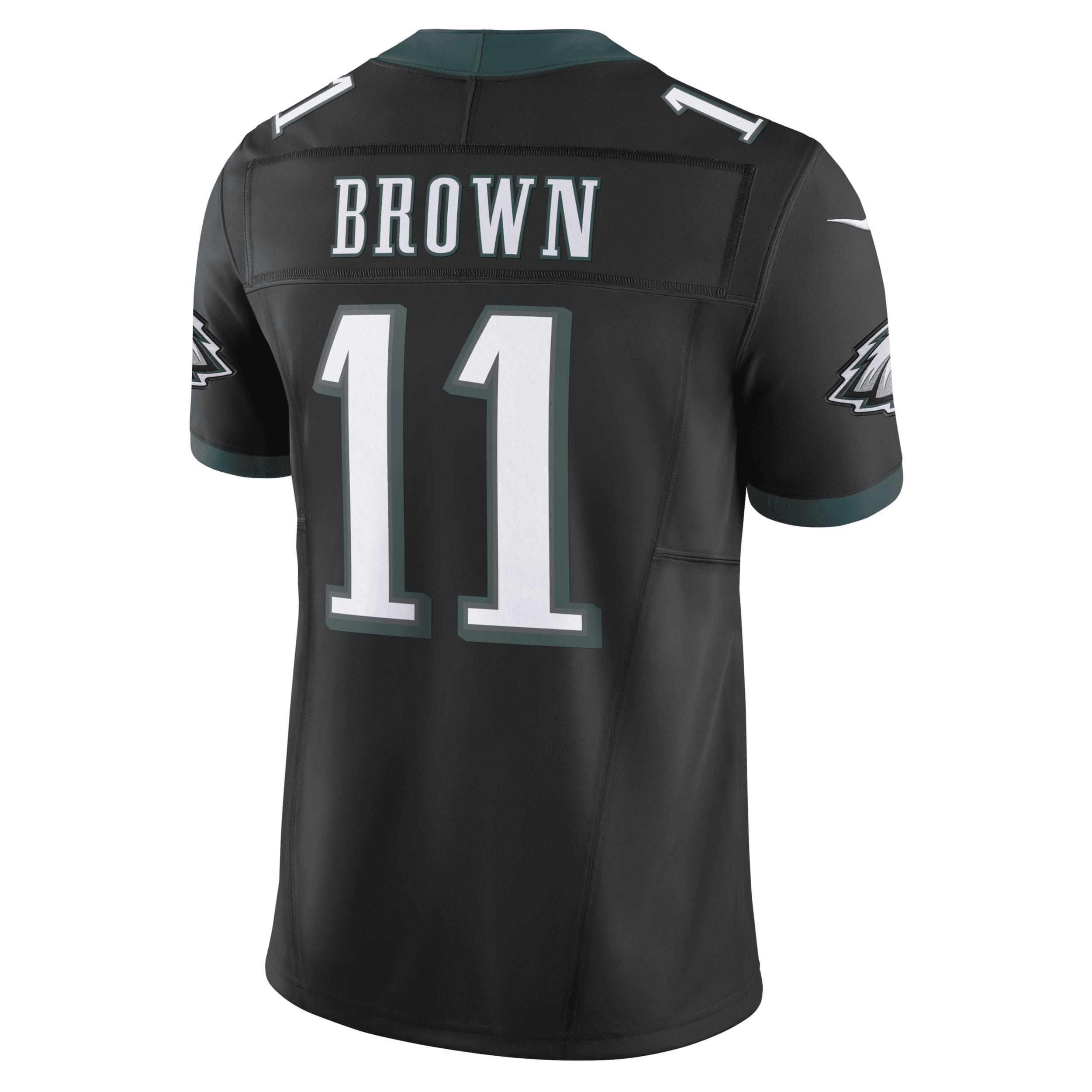 Men's Nike A.J. Brown Black Philadelphia Eagles Alternate Vapor F.U.S.E. Limited Jersey, Size: 3XL Product Image