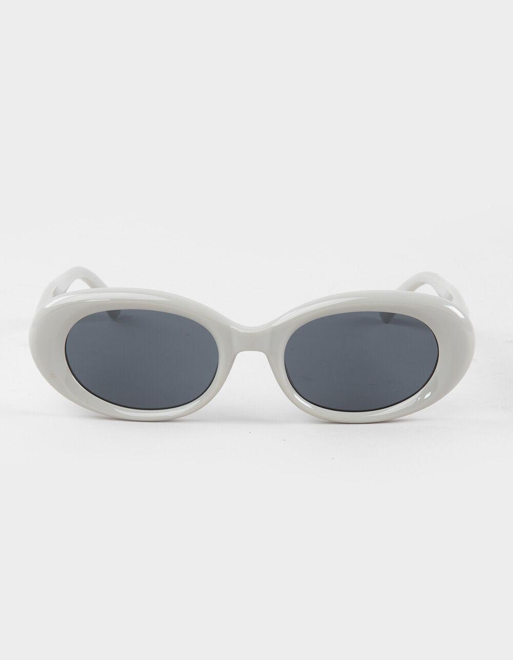 RSQ Oval Sunglasses - LIGHT GRAY Product Image