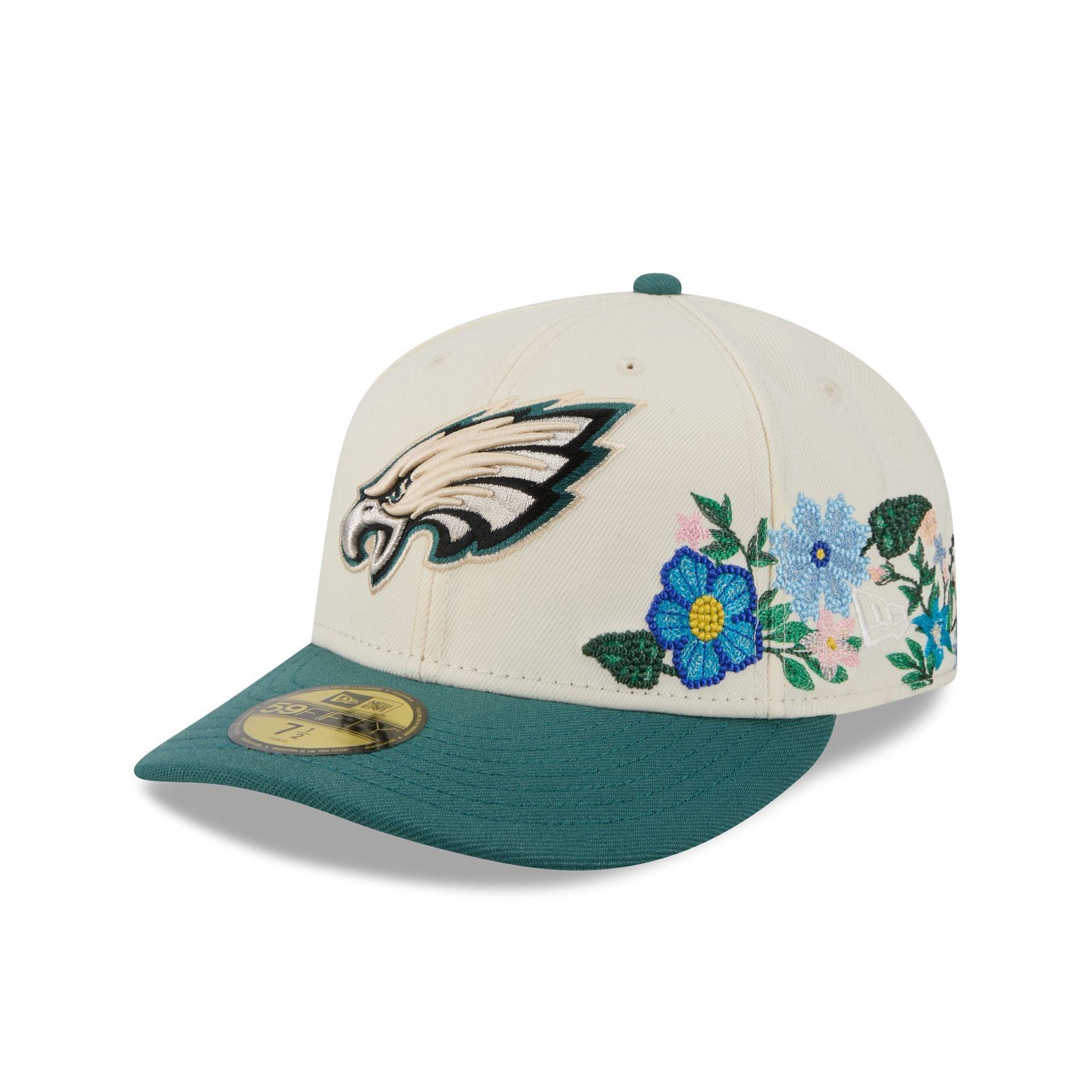 Philadelphia Eagles Tonal Florals White 59FIFTY Fitted Hat Male Product Image