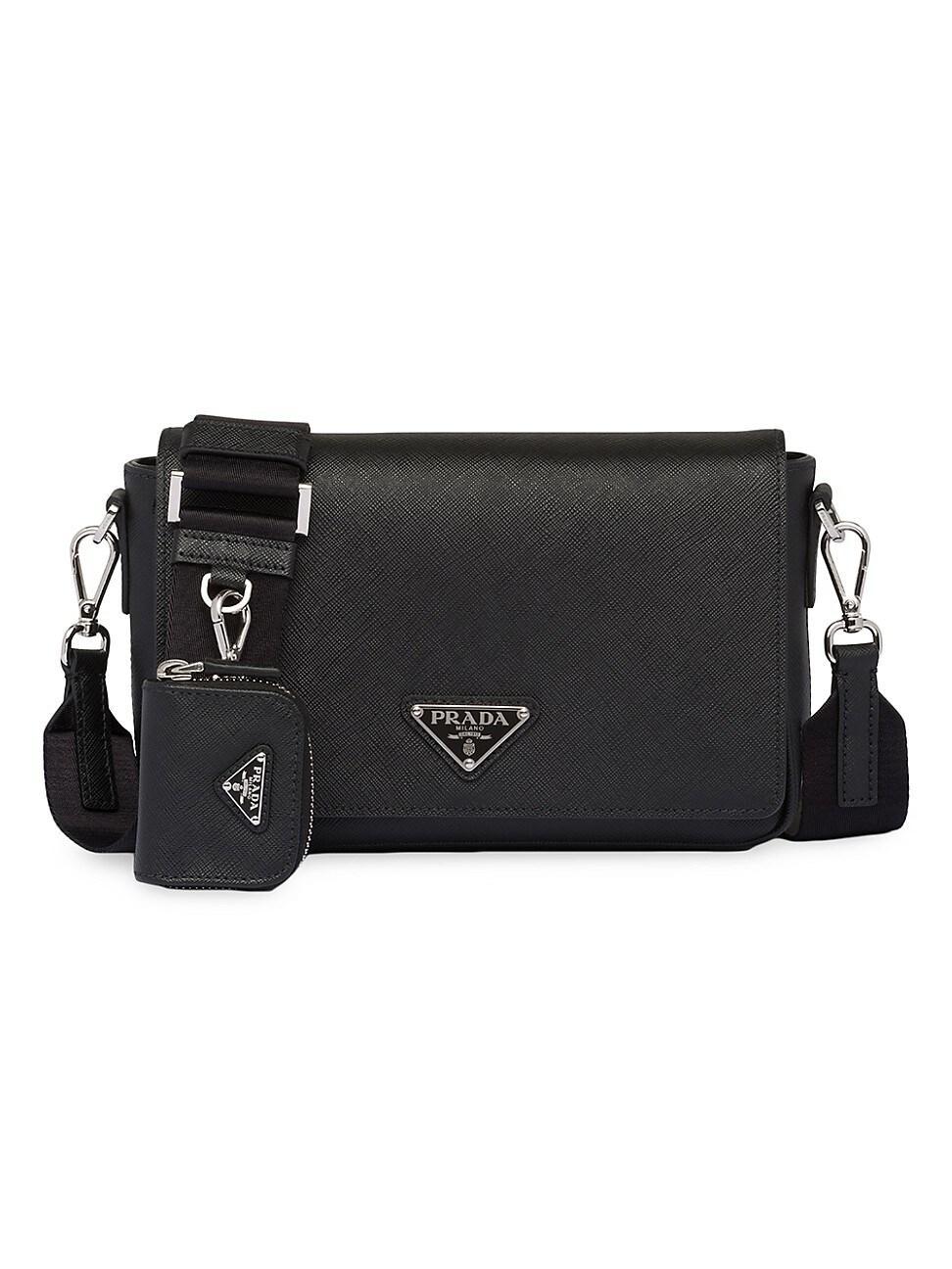 Mens Saffiano Leather Shoulder Bag Product Image