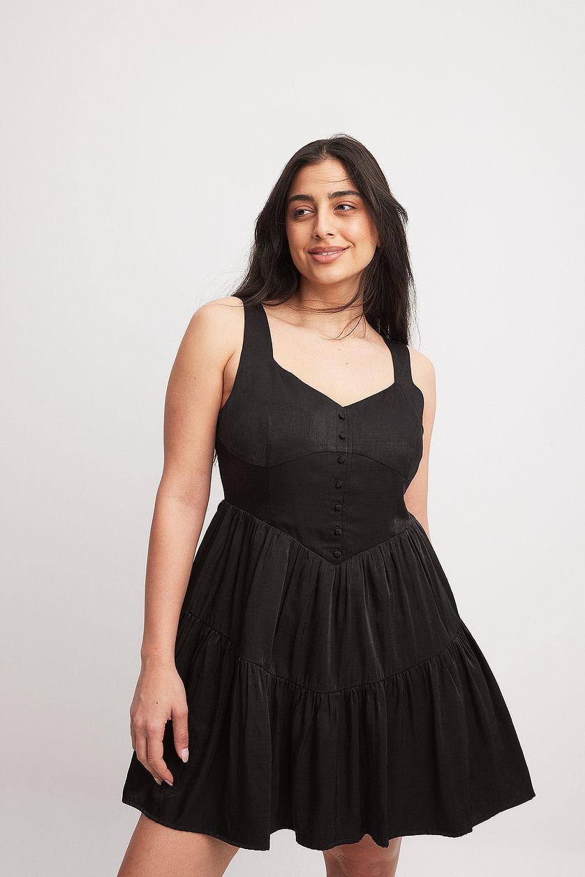 Buttoned Mini Dress Product Image