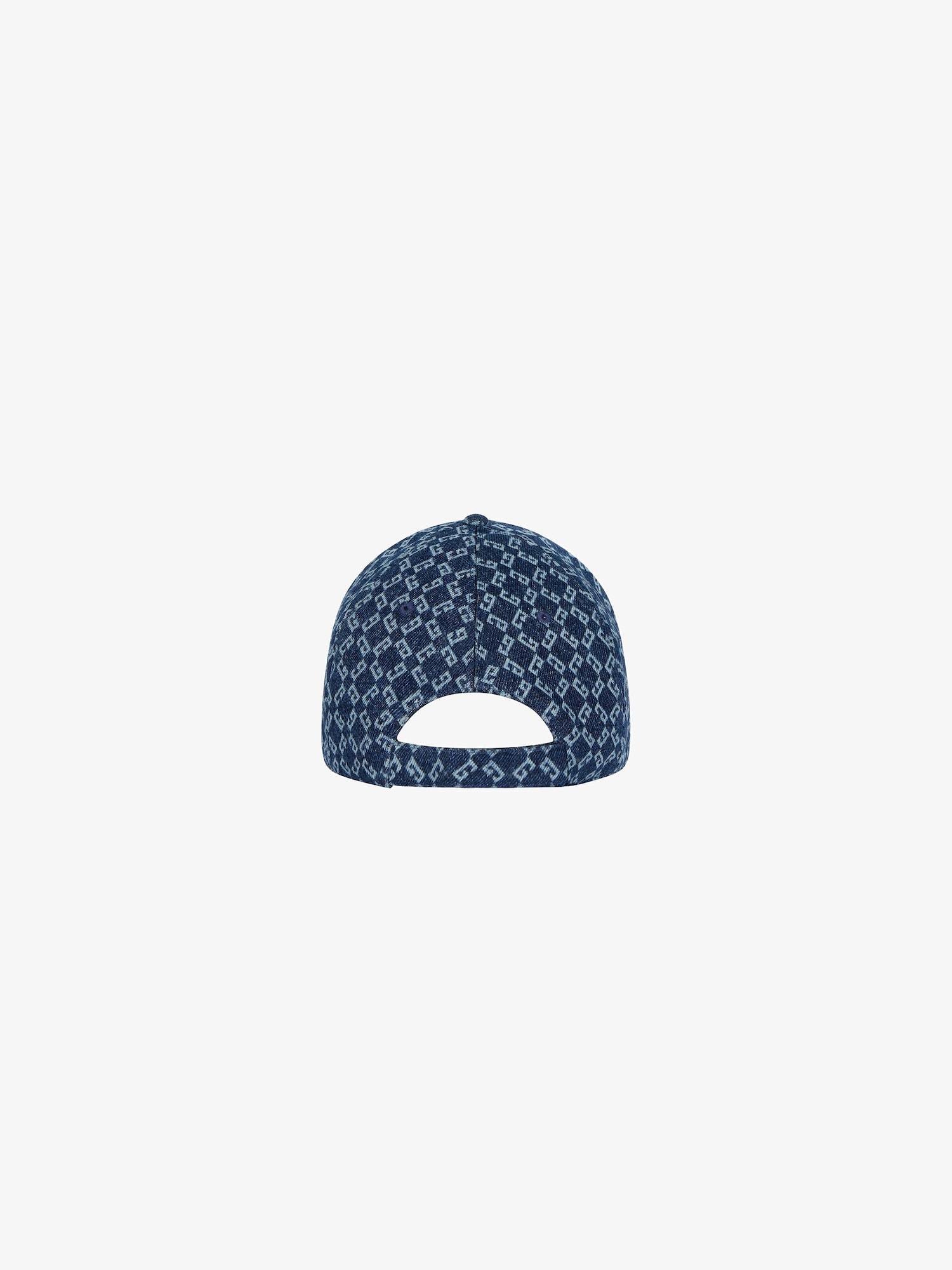 GIVENCHY embroidered cap in monogram 72 denim Product Image