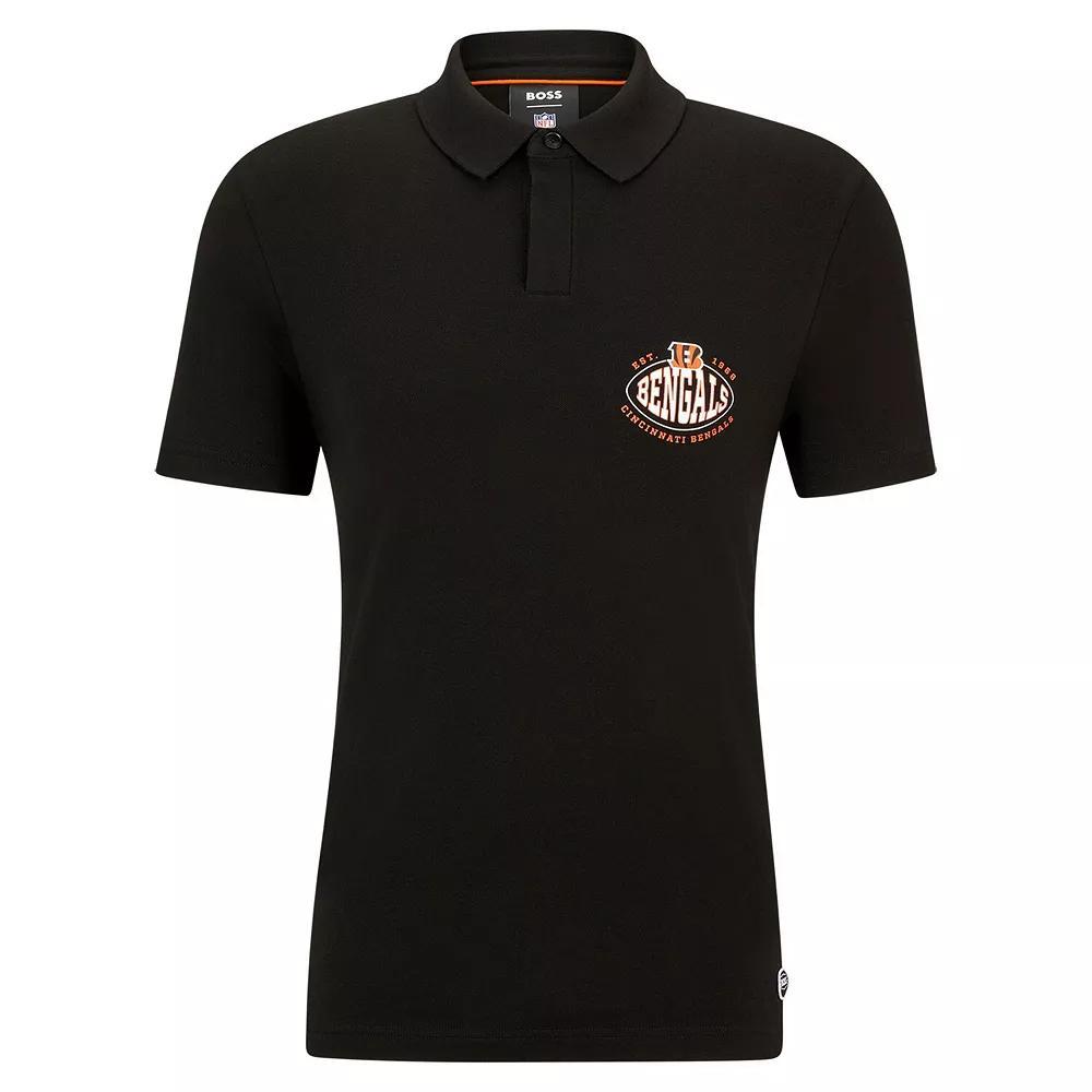 Men's BOSS X NFL  Black Cincinnati Bengals Polo, Size: 2XL Product Image