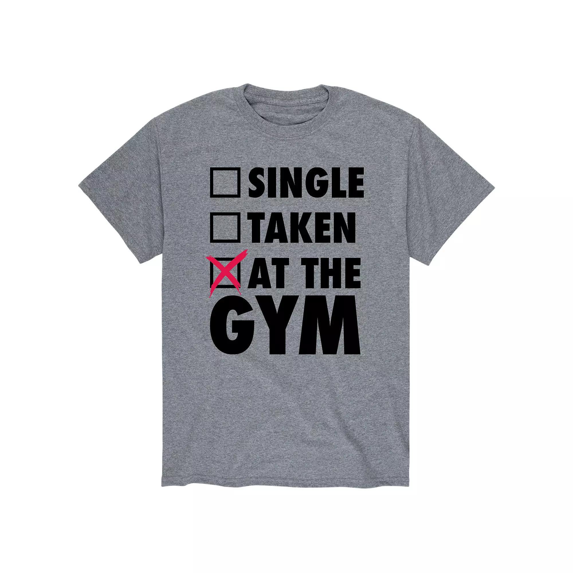 Mens Single Taken At Gym Checklist Tee Product Image