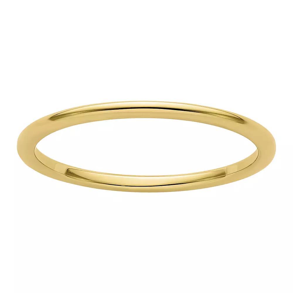 Stacks & Stones 10k Gold 1.2 mm Half Round Stackable Band, Women's, Size: 9.50 Product Image