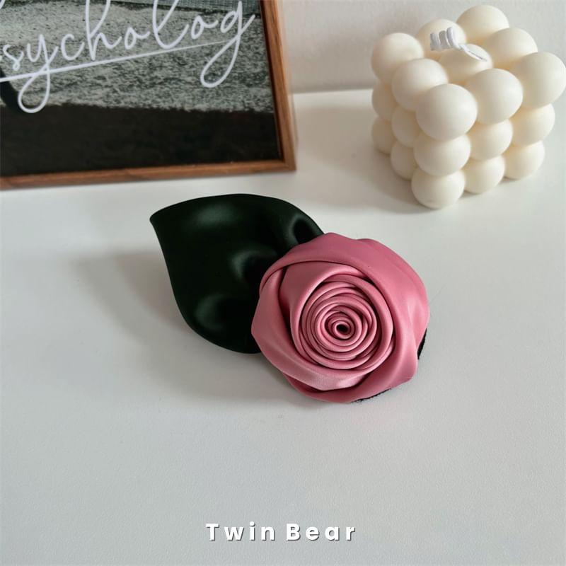 Floral Satin Hair Clip Product Image