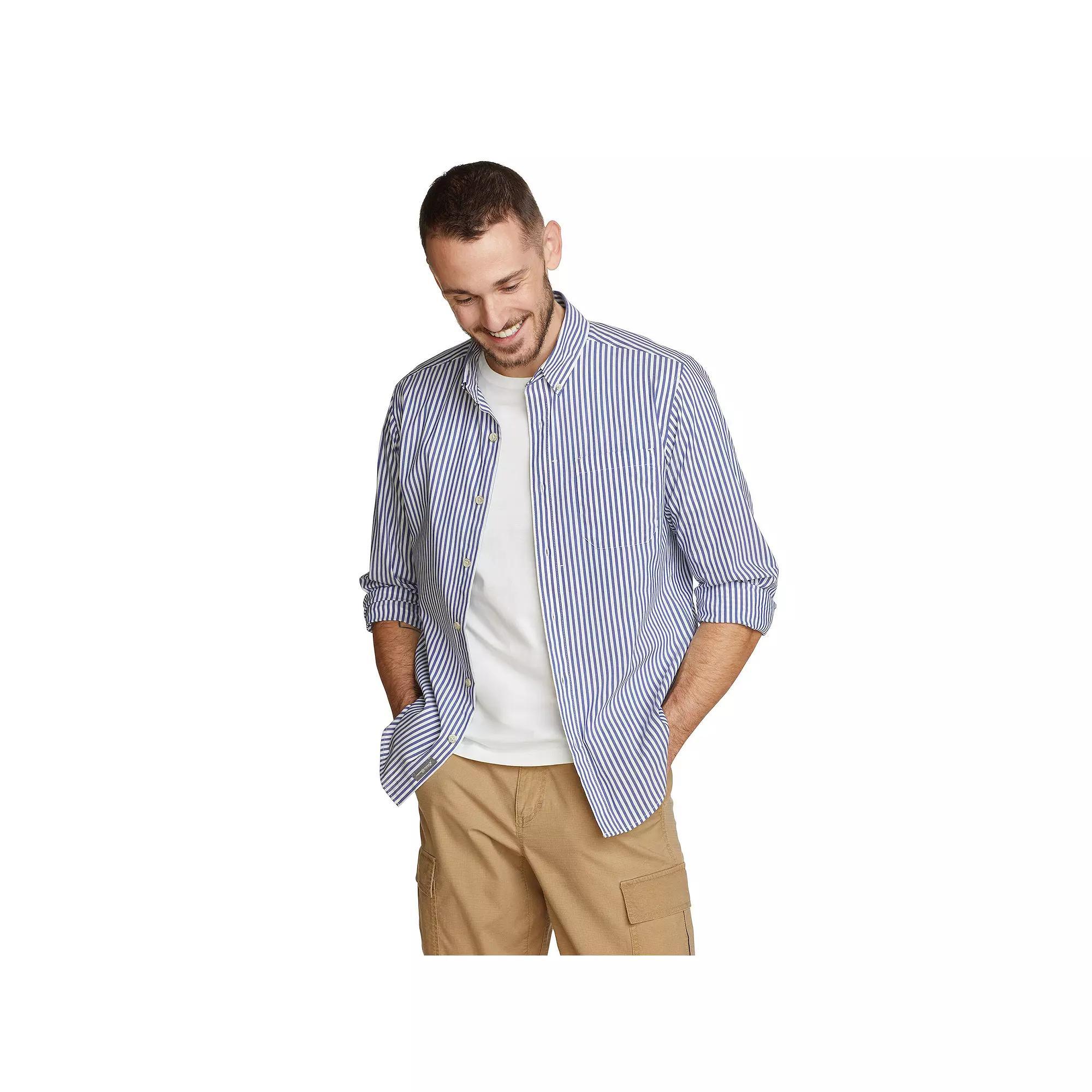 Big & Tall Eddie Bauer Long Sleeve Voyager Flex Shirt, Mens Product Image