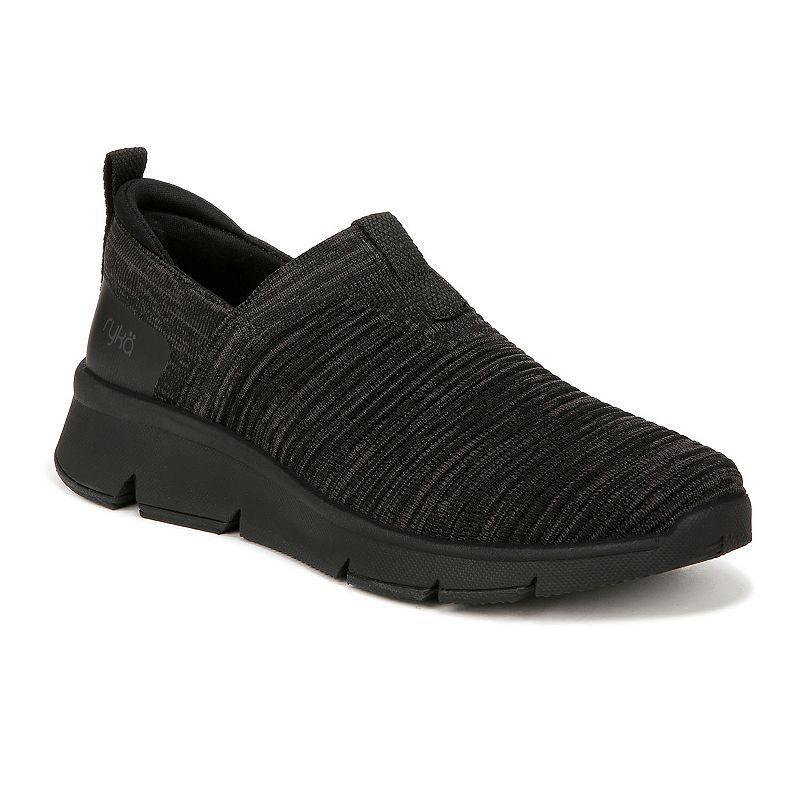 Ryka Captivate Women's Slip-on Sneakers, Size: 6 Wide, Black Grey Product Image