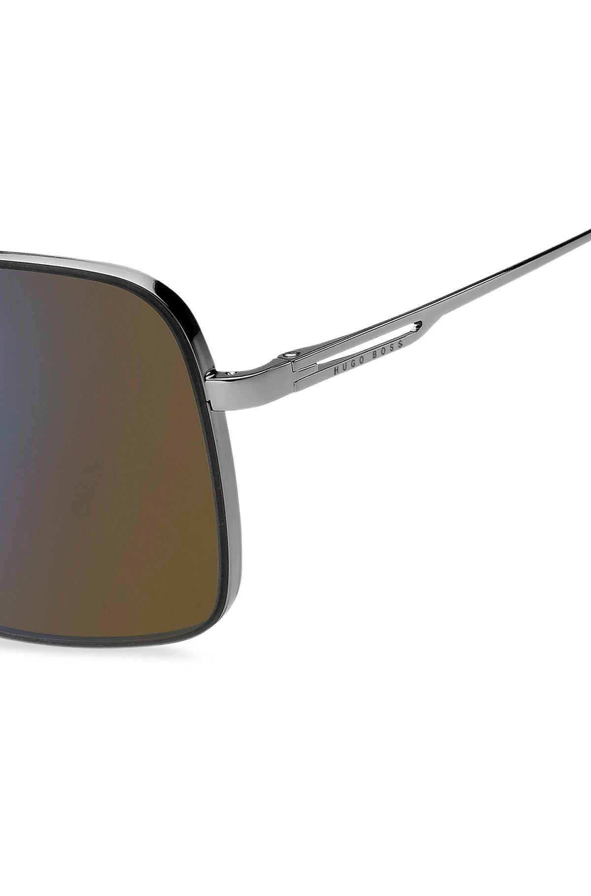 Fork-temple sunglasses with Havana end tips Product Image