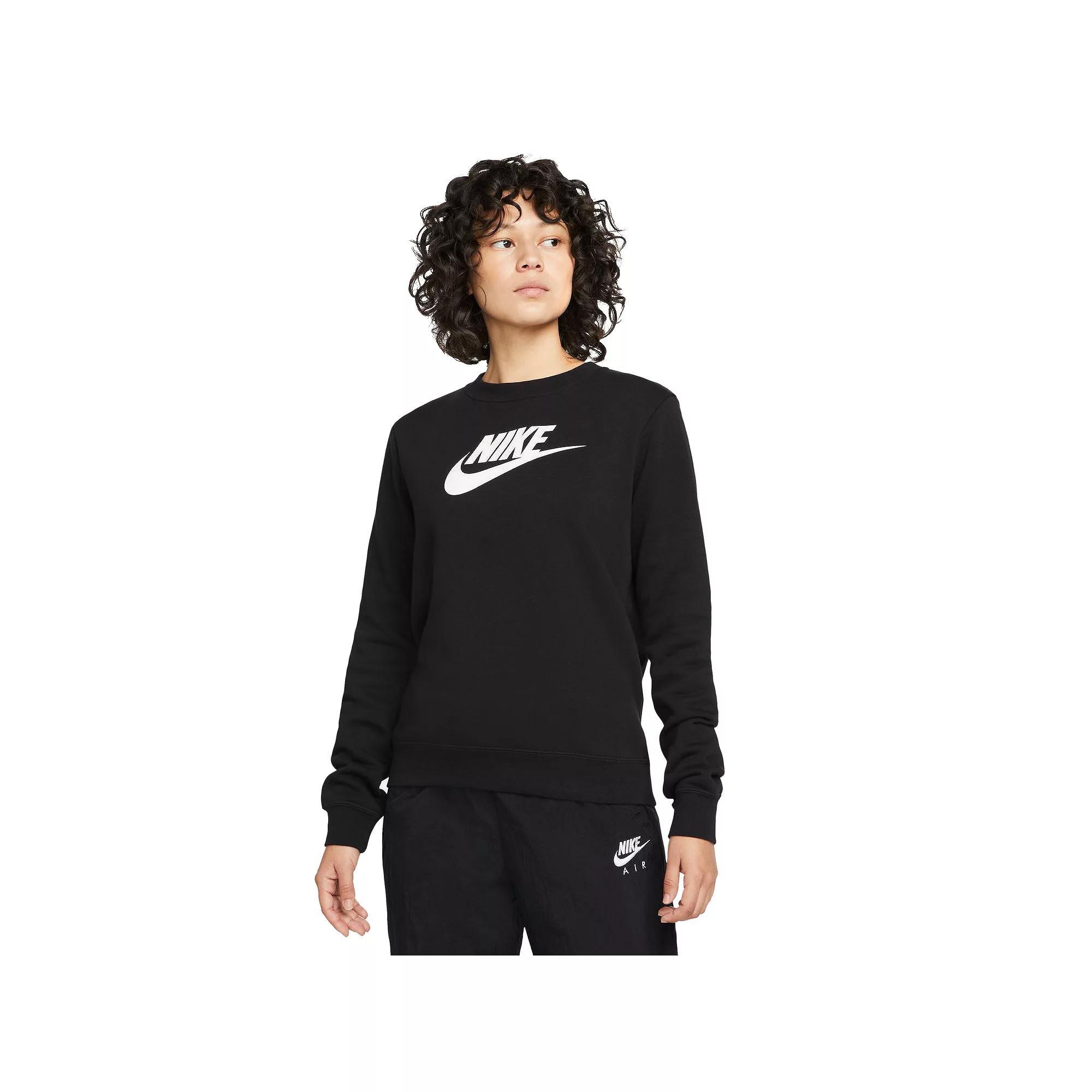 Nike Sportswear Club Fleece Women's Logo Crew-Neck Sweatshirt Product Image