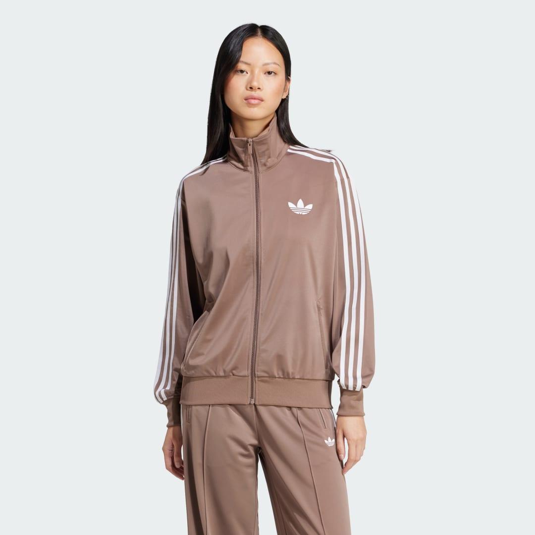 adidas Adicolor Classic Firebird Loose Track Top Black M Womens Product Image