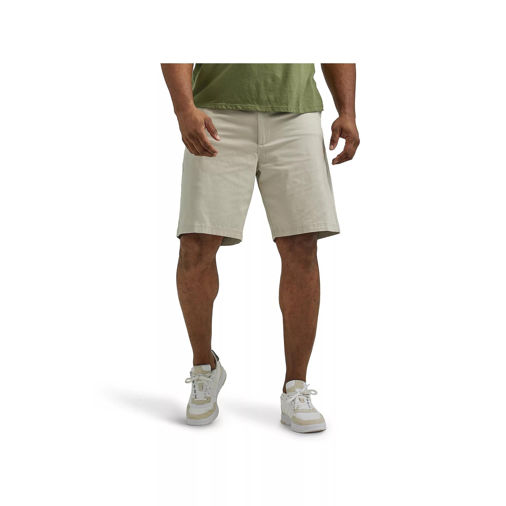 Men's Lee® 10" Extreme Motion Flat Front Shorts, Size: 36, Grey Product Image