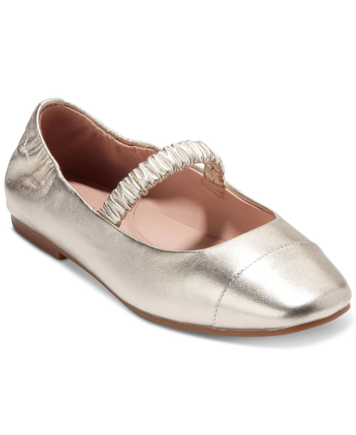 Cole Haan Womens Yvette Mary Jane Ballet Flats - Beige Size 8 Product Image