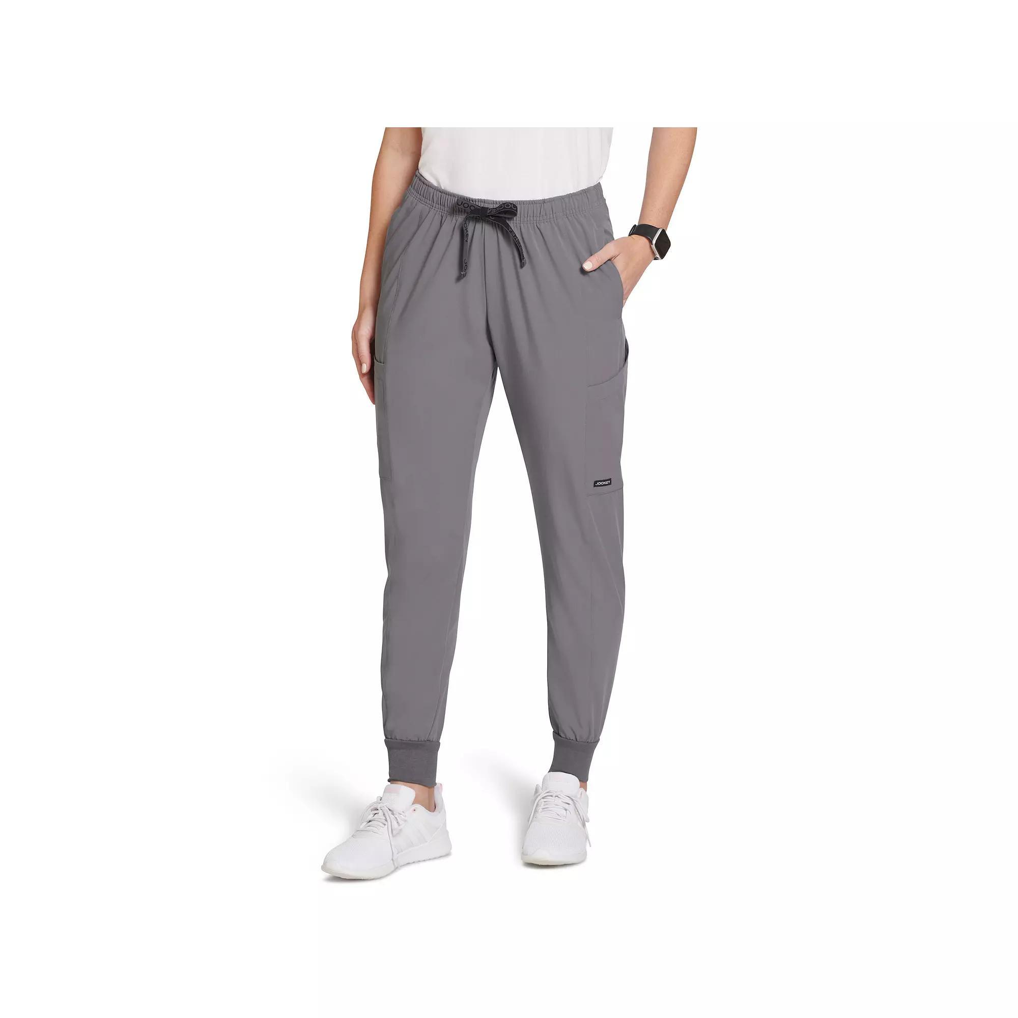 Women's Jockey® Cargo Scrub Jogger Pants, Size: Small, Silver Product Image
