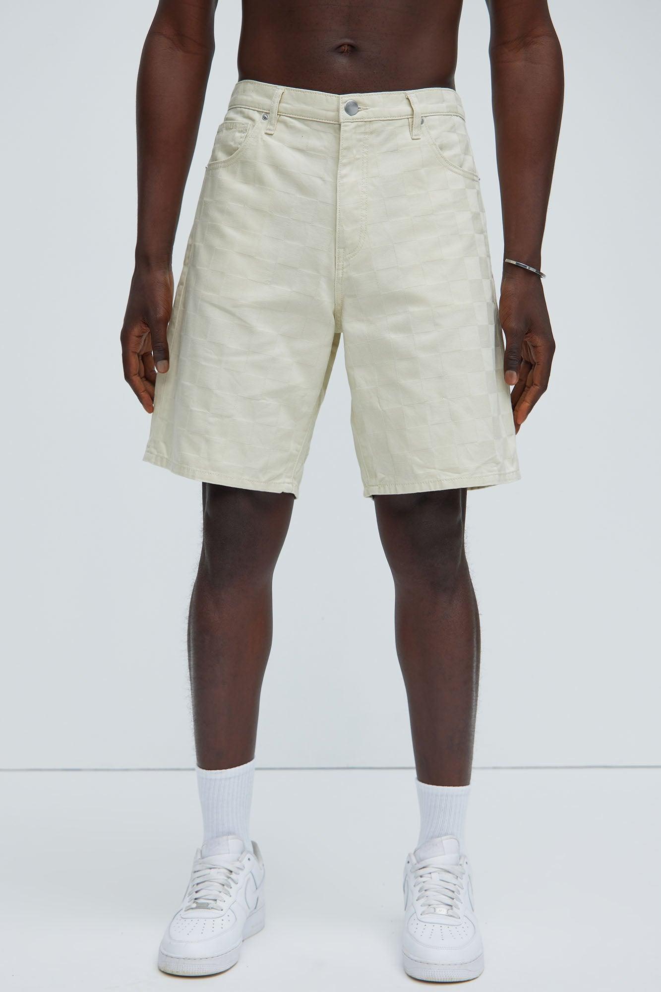 Deprime Relaxed Denim Shorts - Off White Product Image