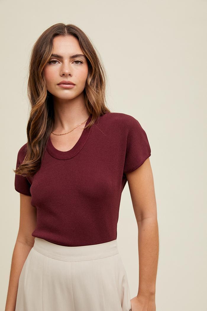 Cap Sleeve Sweater Product Image