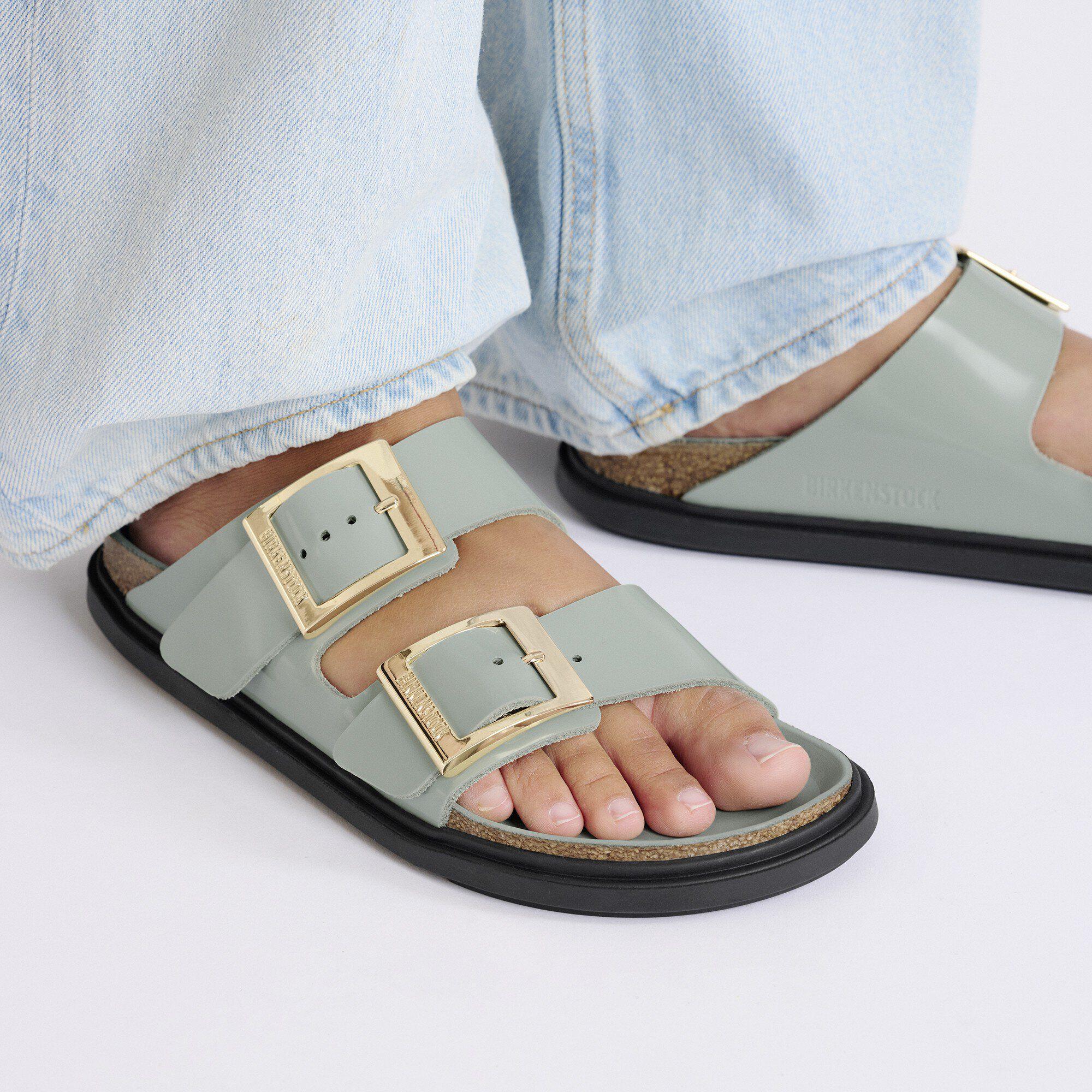 Arizona Droplet Buckle Natural Leather Patent Product Image
