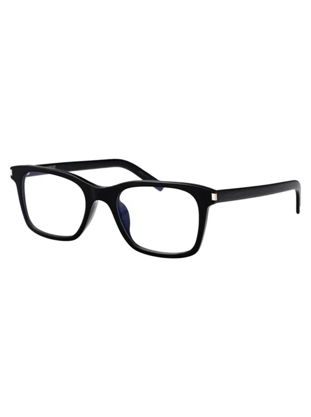 SAINT LAURENT Sl 718 Slim Glasses In Black-black-transparent Product Image