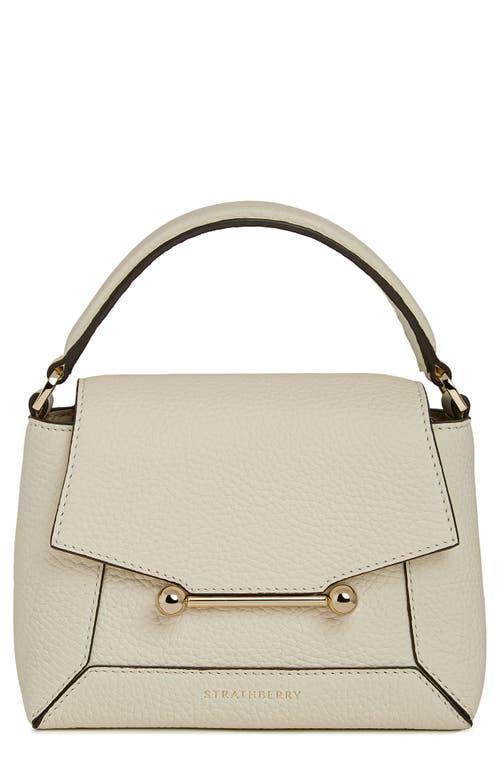 Womens Mosaic Grain Leather Top Handle Bag Product Image