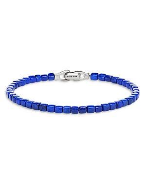 David Yurman Mens Spiritual Beads Cushion Bracelet with Lapis Lazuli Product Image