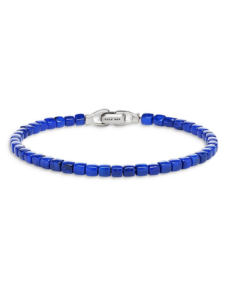 David Yurman Mens Spiritual Beads Cushion Bracelet with Lapis Lazuli Product Image