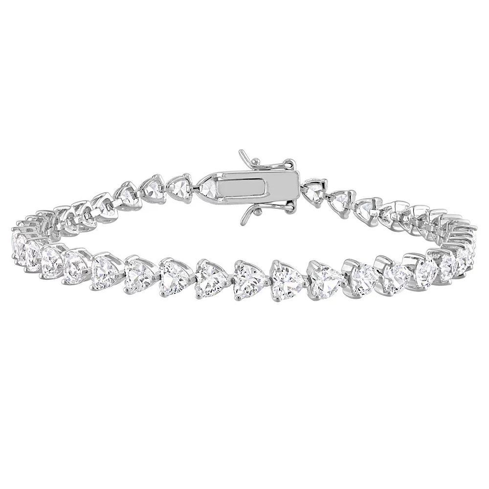 Stella Grace Sterling Silver Lab-Created White Sapphire Tennis Bracelet, Women's, Size: 7.5" Product Image