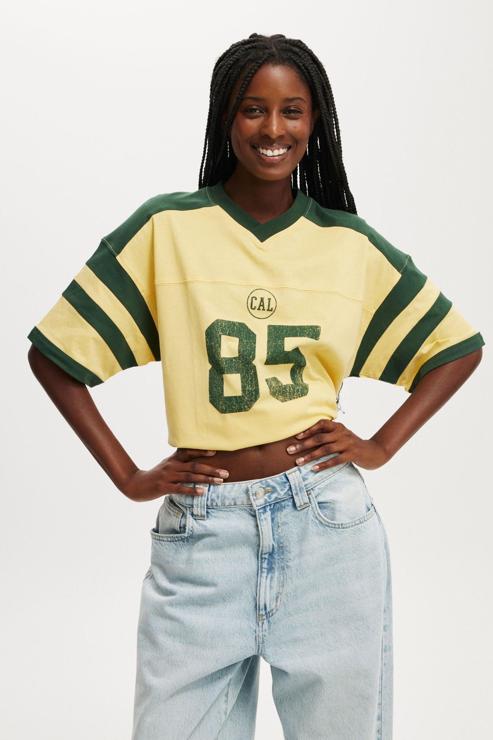 Cotton On Women - V Neck Retro Graphic Boxy Tee - 85/dandelion Product Image