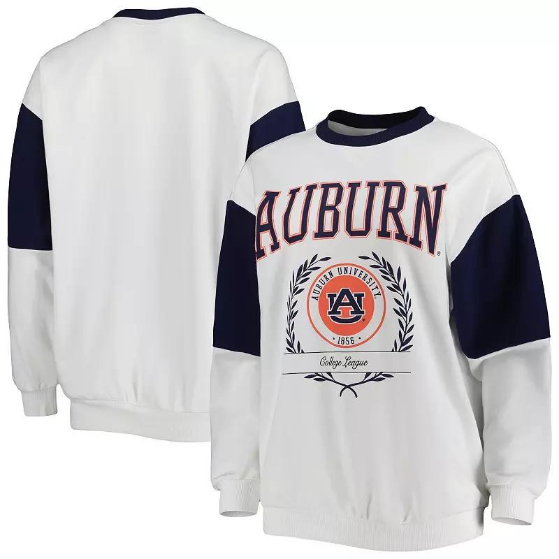 Women's Gameday Couture Navy Auburn Tigers It's A Vibe Dolman Pullover Sweatshirt, Size: Small, Blue Product Image