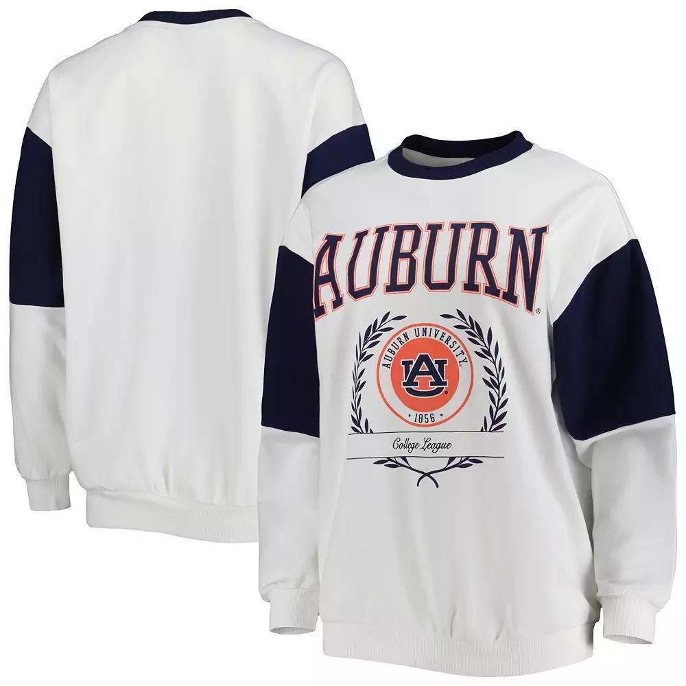 Women's Gameday Couture Navy Auburn Tigers It's A Vibe Dolman Pullover Sweatshirt, Size: Small, Blue Product Image