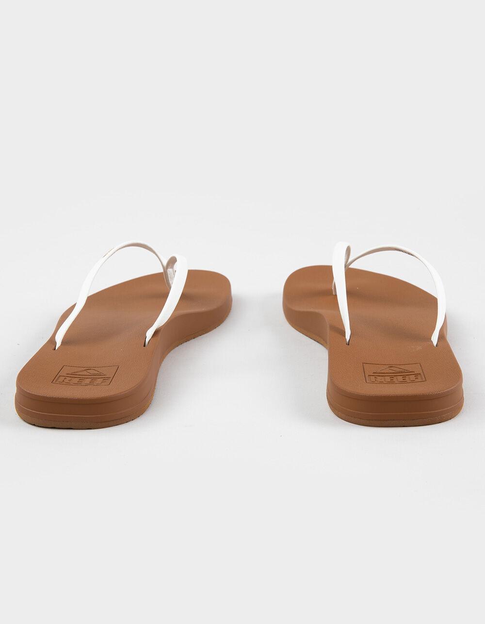 REEF Cushion Slim Womens Thong Sandals - WHITE Product Image