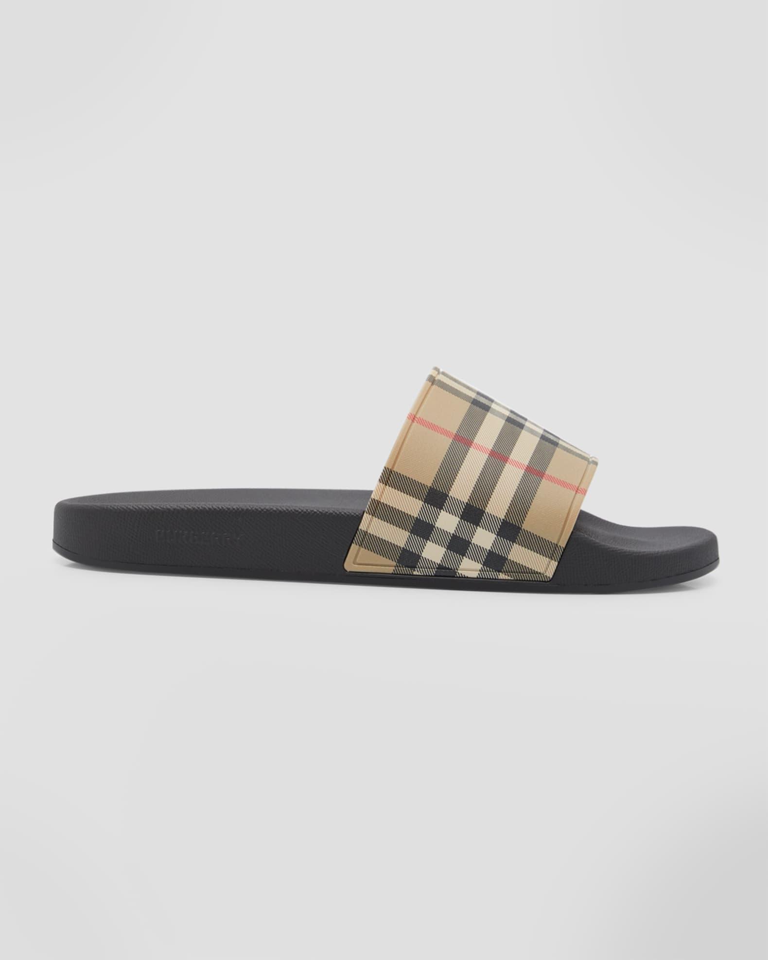 Men's Furley Check Slides Product Image