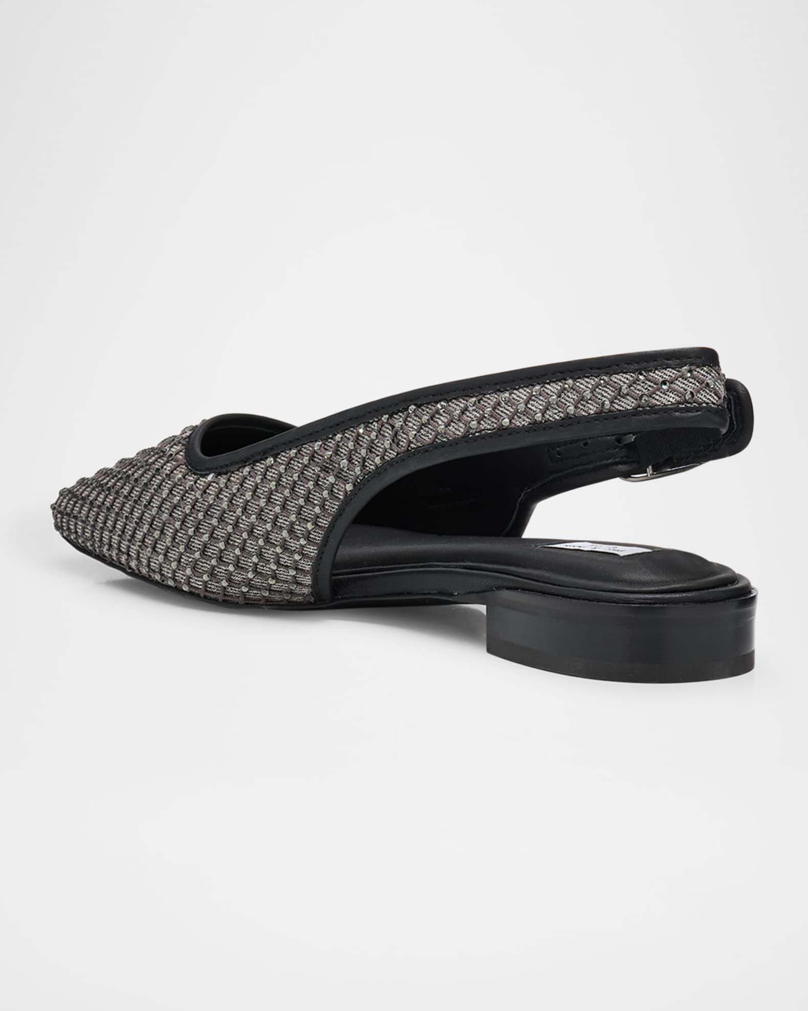 Astra Mesh Rhinestone Slingback Ballerina Flats Product Image