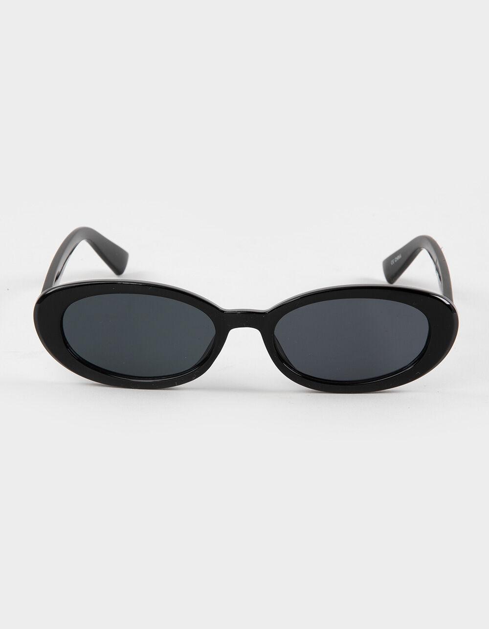 RSQ Oval Sunglasses - BLACK Product Image