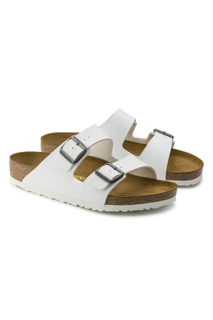 Birkenstock Arizona Birko-Flor Narrow Width in White Product Image