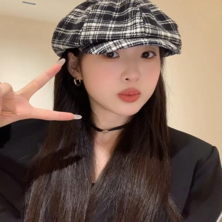 Plaid Newsboy Cap Product Image
